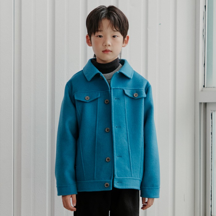 [핫딜]Wool Trucker Jacket (blue)